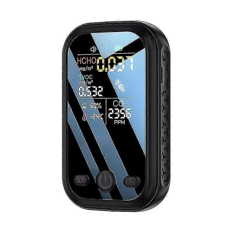 Ryra Multifunctional Co2 Meter Digital Temperature Humidity Tester Co2 Sensor 1.9inch Tvoc