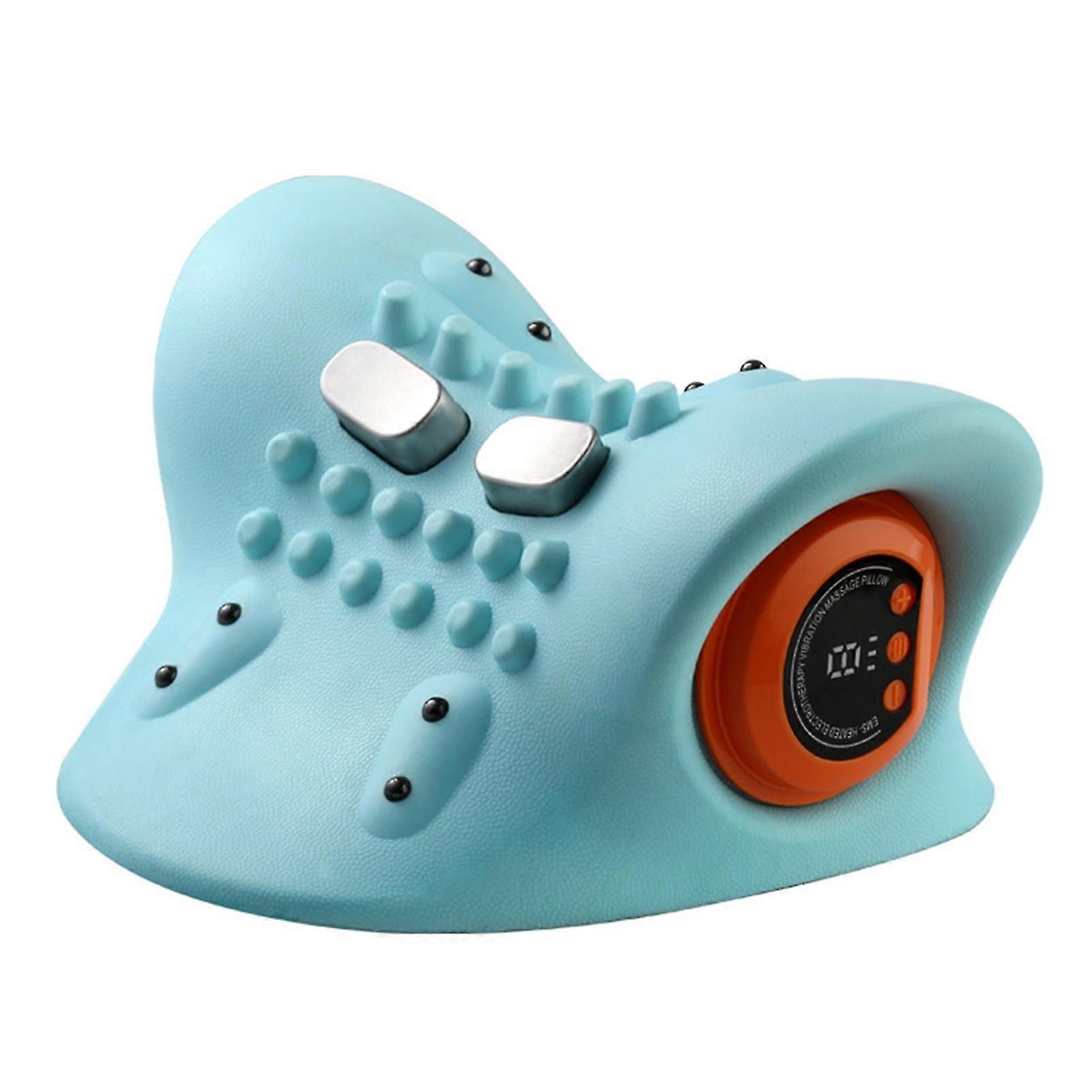Heated Neck Stretcher for Neck Pain Relief, Cordless Electrotherapy Cervical Spine Pillow, for Shoulder Relaxer
