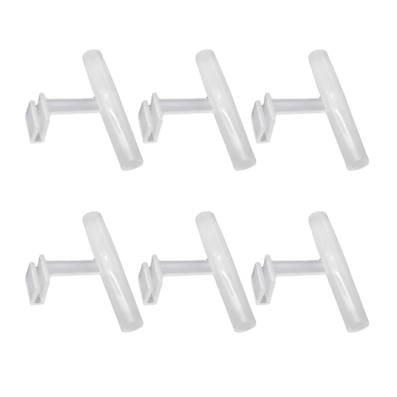 6 חתיכות ציפור מוט תוכי פלסטיק עומד מוט מעמד קליפ לחלון מתקני האכלה לציפורים קטנות אימון צעצוע לכלוב ססגוניות