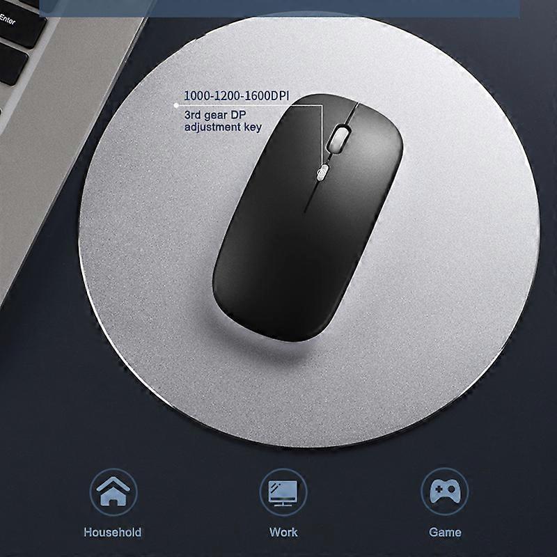 2.4G Wireless Silent Mouse Adjustable DPI 800-1200-1600 Rechargeable Office Computer Mouse