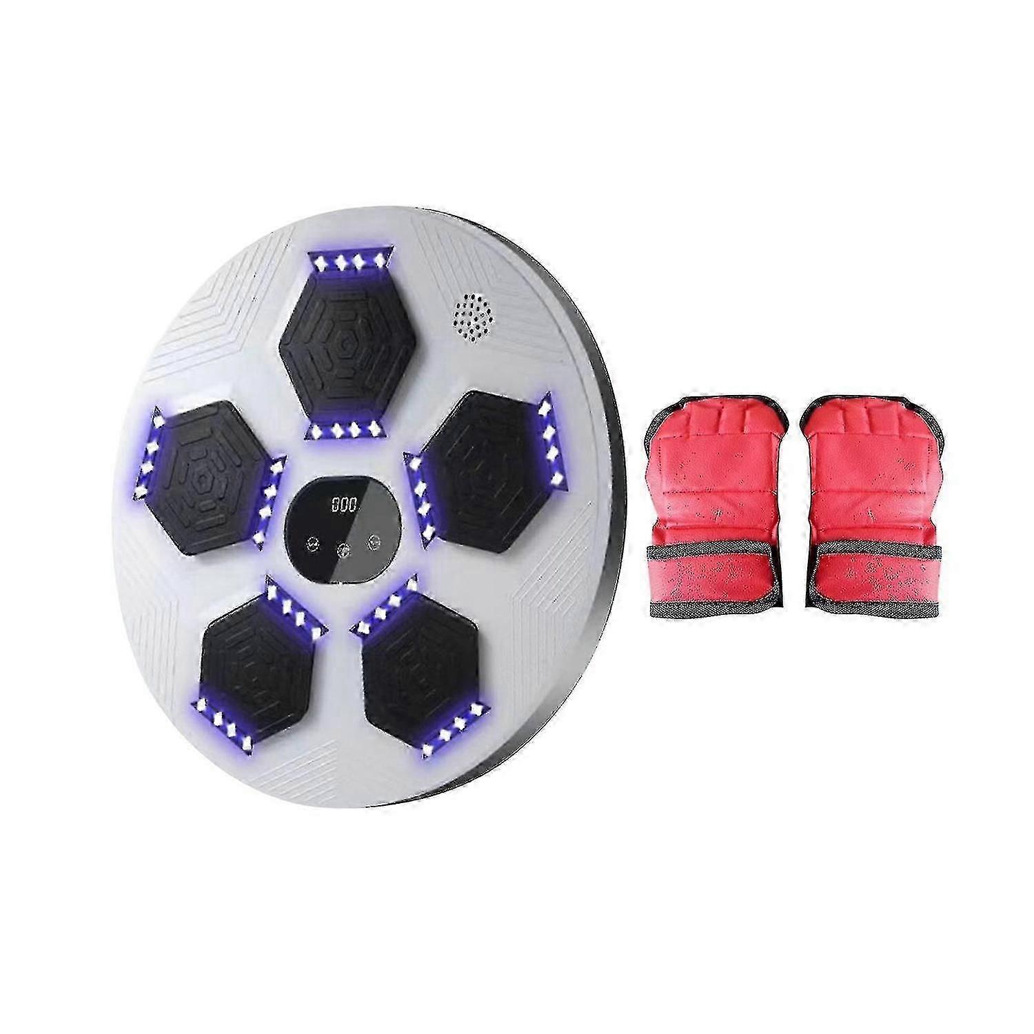 Electronic Boxing Machine Music Boxing Target With Light Adjustable Wall Mounted Punching Pad Boxing