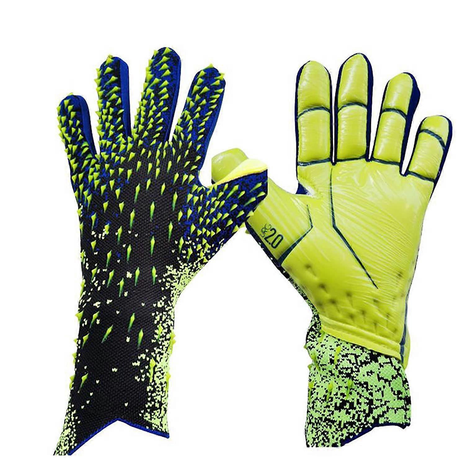 Goalkeeper Gloves for Kids, Green Soccer Goalkeeper Gloves for Boys, Size 1 with Strong Grip and Durable Palm