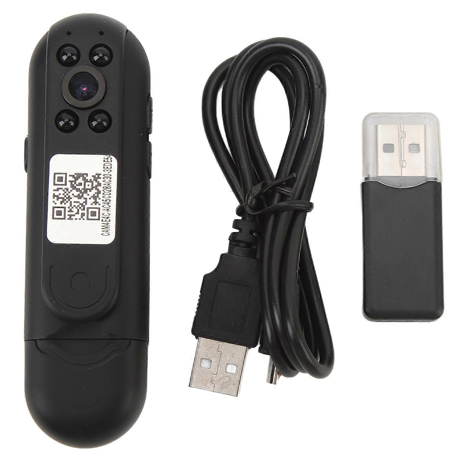 Body Cam Mini 4K 1080P HD Wireless WiFi o Video Recording Night Viewing Wide Angle Motion Detection 128G Memory