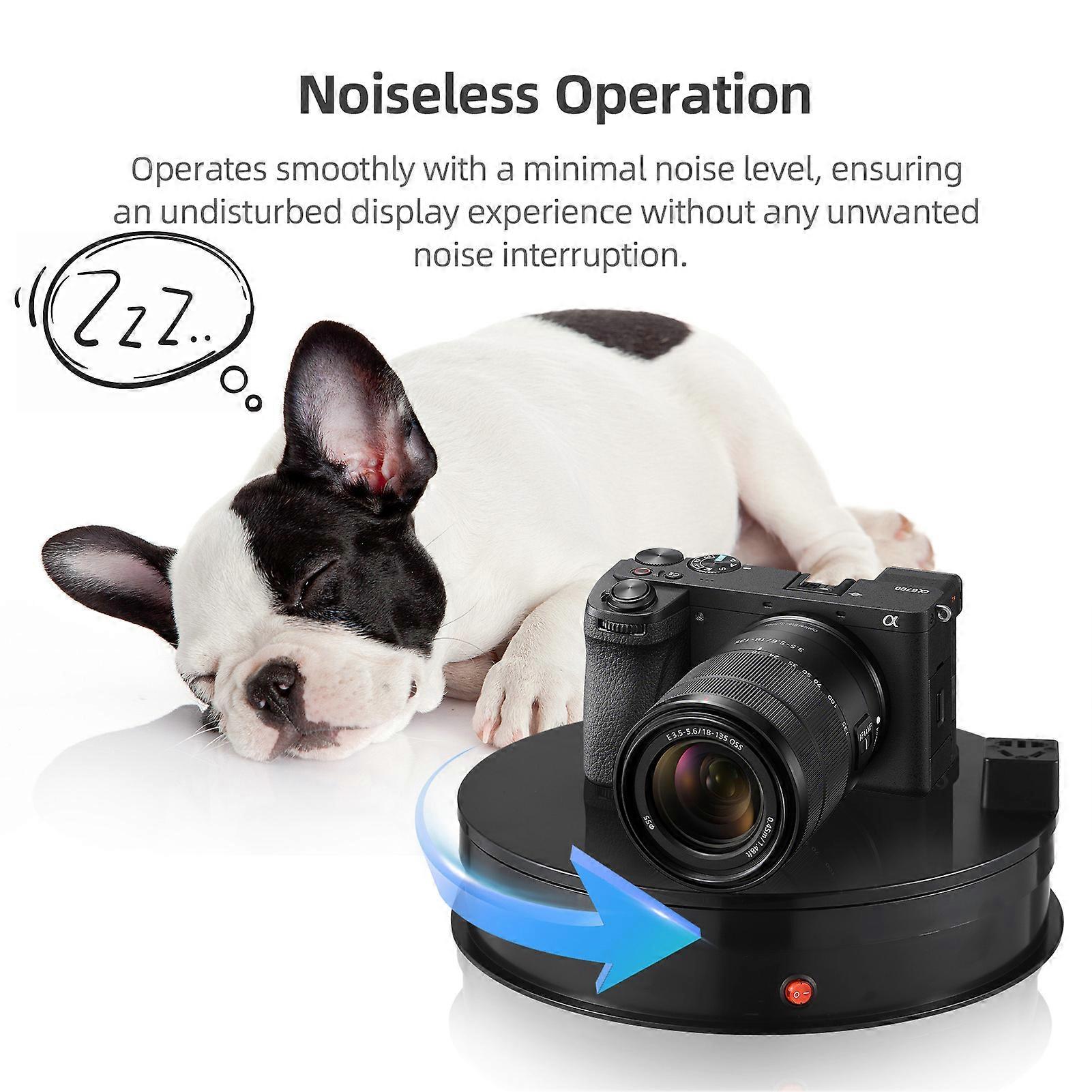 30cm Motorized Rotating Display Stand Rotating Turntable 60kg/132lbs Load Capacity 360°Rotatable Display Turntable with LED Light for Photography Pro