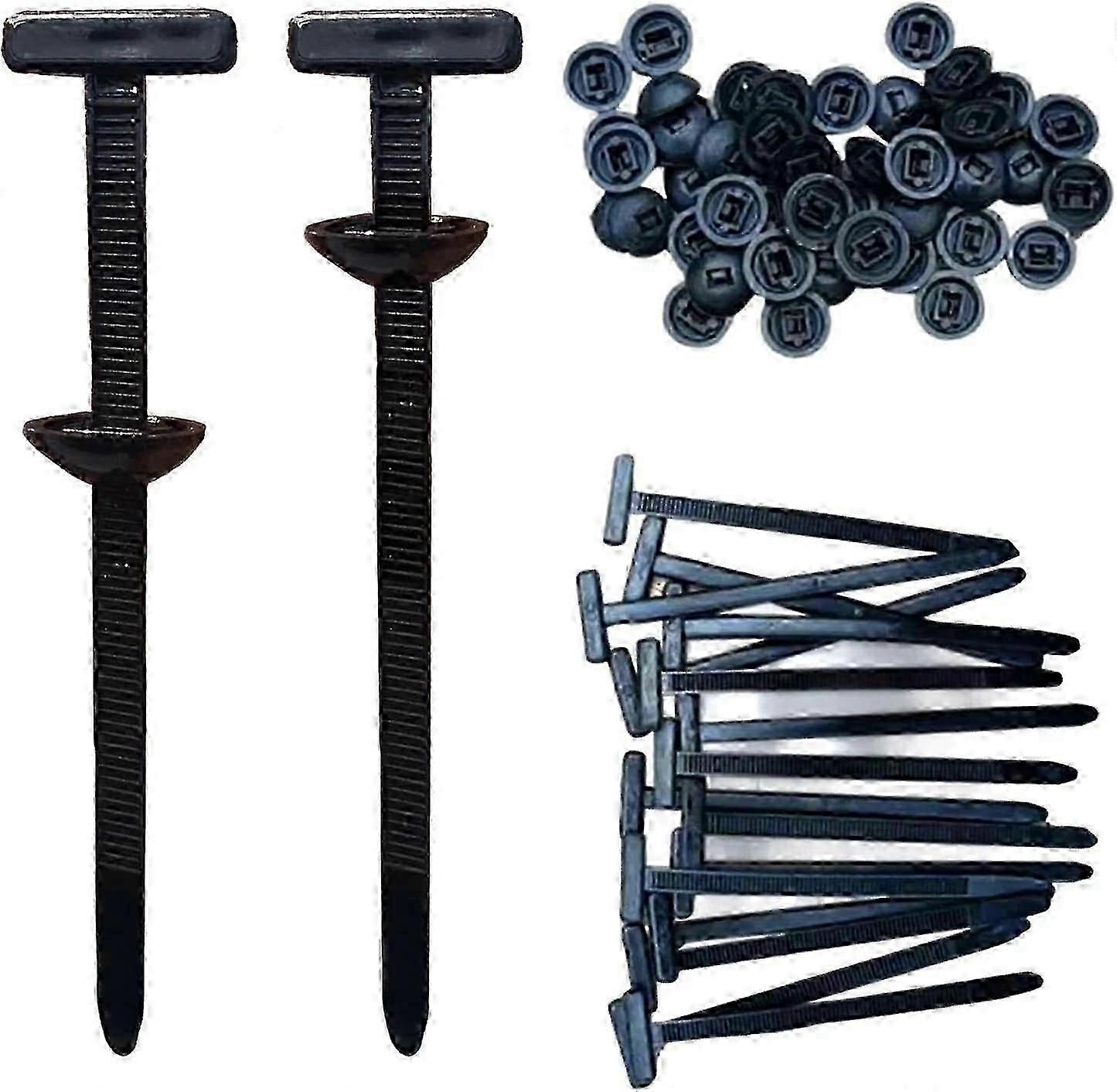 Nylon Universal Cable Tie Buckle,10-100 PCS Pin and Button Zip Ties Self-Locking Edition 527