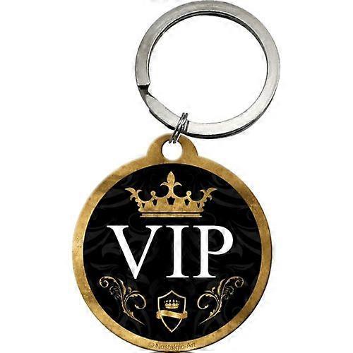 Nostalgic-Art Keyring (Round) - VIP Black