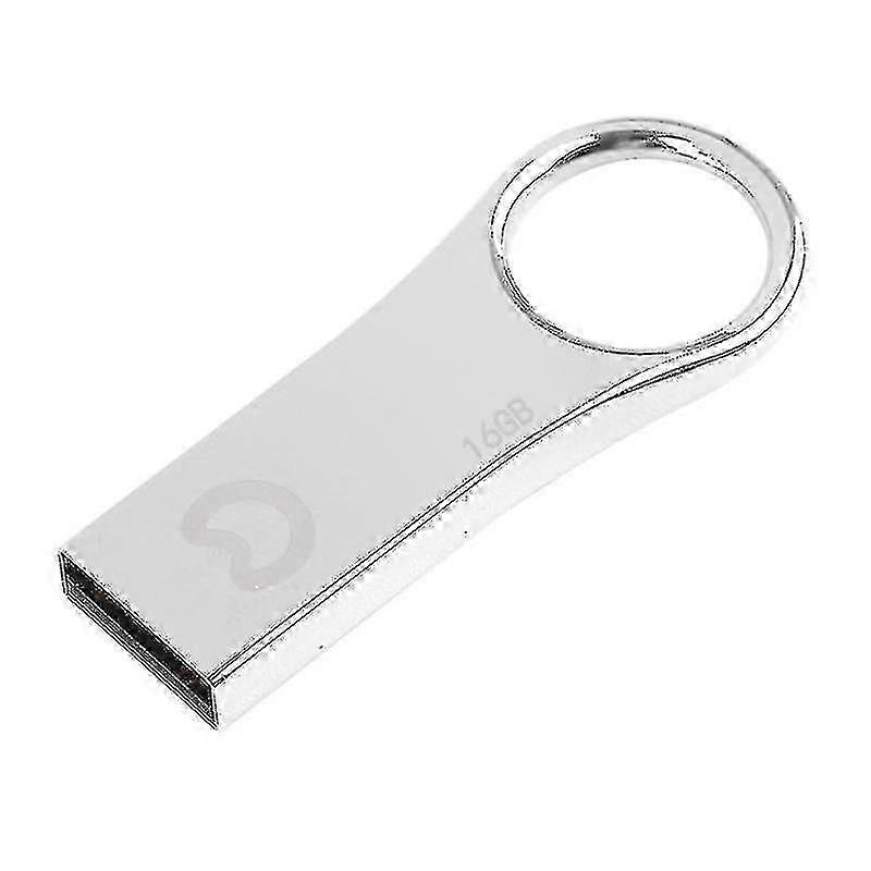 Computer Accessory Sets Eekoo 16gb Usb 2.0 Waterproof Shockproof Metal Ring Shape U Disk Flash Memory Card Silver