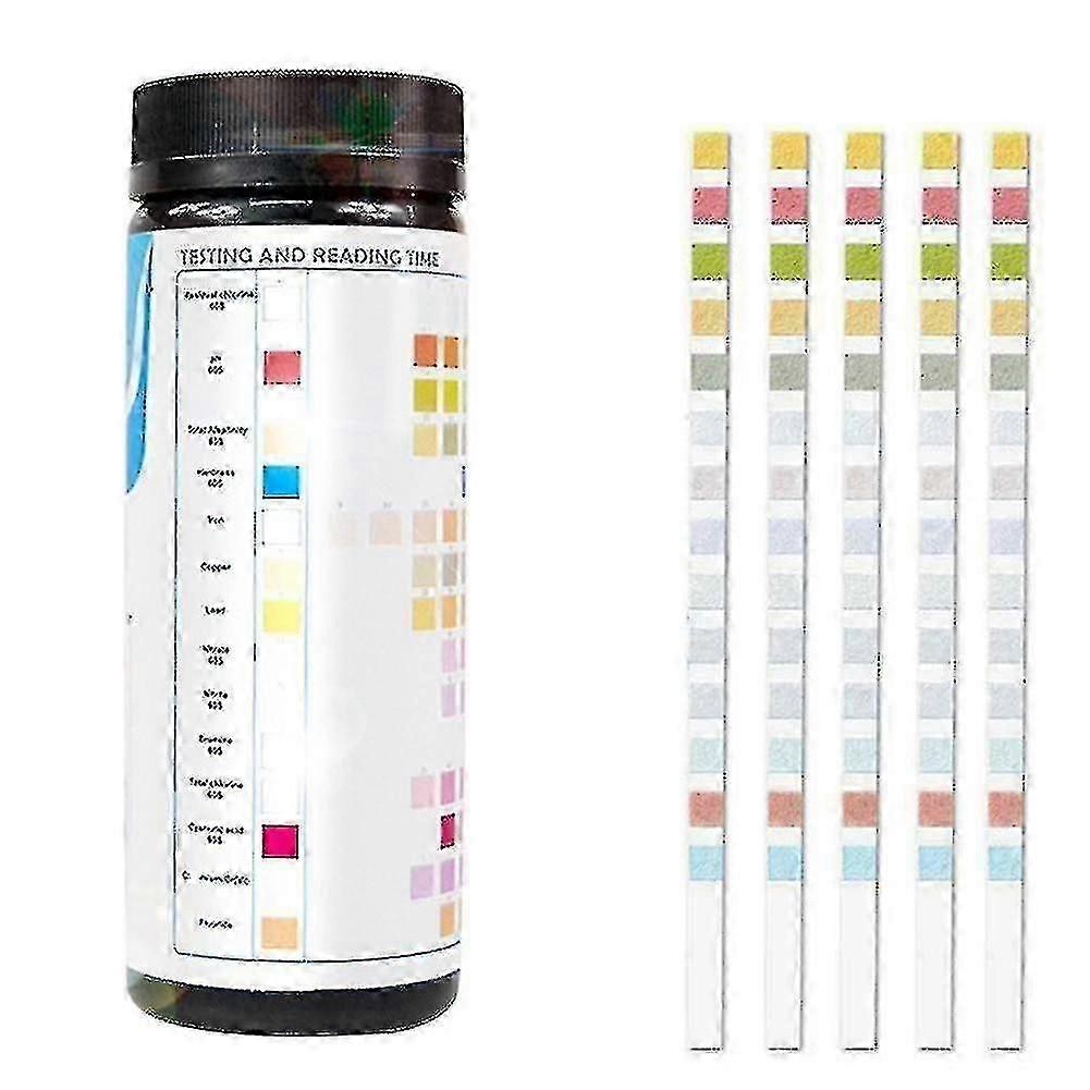 14-in-1 Drinking & Well Water Test Kit for Home Tap Quality Testing with Strips (1 Bottle)