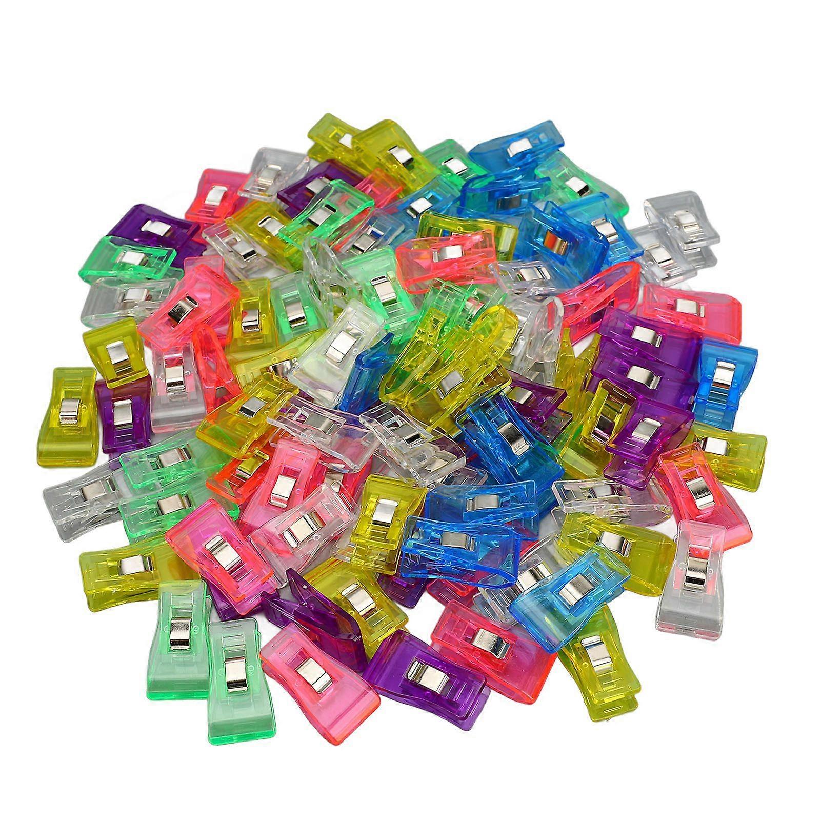 2025 Latest Model  100 Pieces Multifunction Clips Colorful Transparent Plastic