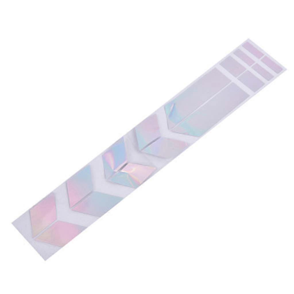 Motorcycle Frame Front Fork Bike Sticker Decoration Warning Reflective Sticker Colourful