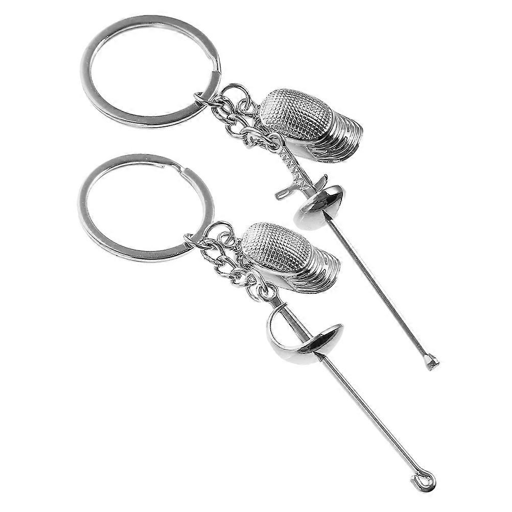 Stylish Durable Fencing Keychain Pendant for Men and Women – Foil, Epee, and Sabre Design – Ideal for Bags, Wallets, Backpacks – Unique Sports