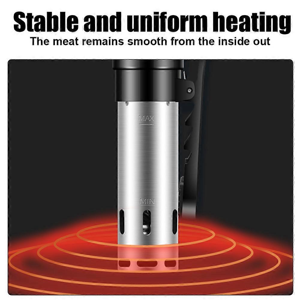 Sous Cooker Machine Immersion Circulators 1100W Ultra Quiet Stainless Steel Precision Sous Cooker Kitchen Gadgets with Touch Control Accurate Tempera
