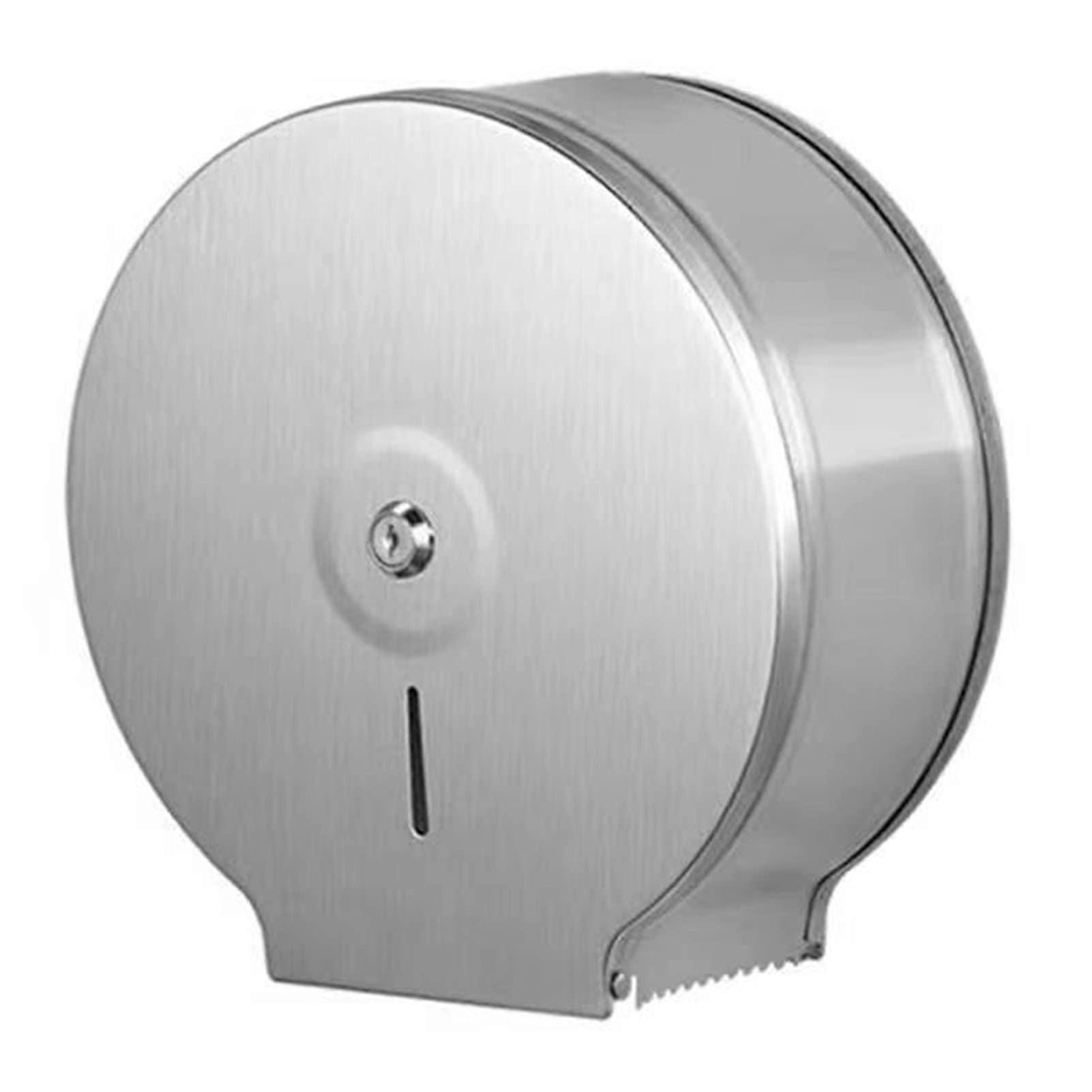 Stainless Steel Paper Towel Holder Dispenser, Wall Mounted Large Capacity Tissue Holder for Bathrooms, Multiple Folded Design