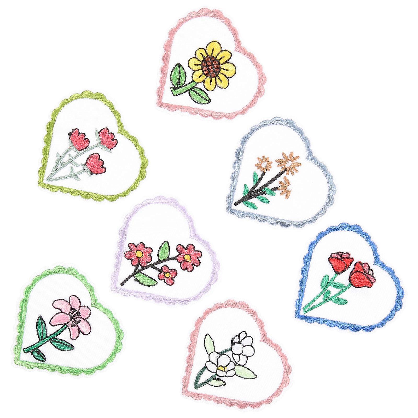 Here's a polished and engaging product description for your **7pcs Flower Patches Decorative Embroidered Appliques**:
🌸 **7PCS Decorative Flower