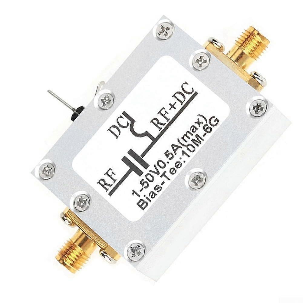10MHz to 6GHz RF Coaxial Bias Tee with Low Insertion Loss for Optical Communication Applications