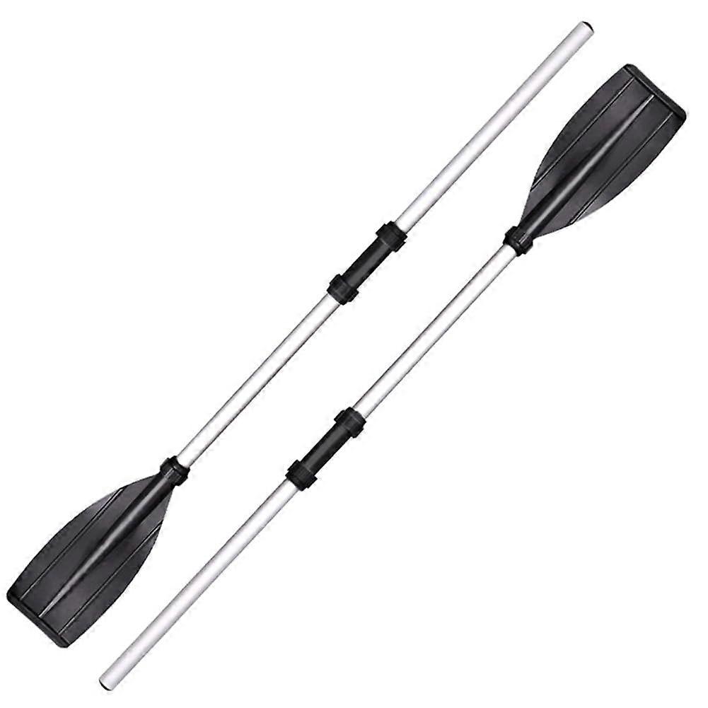 2 pieces aluminum alloy detachable float rudder suitable for boat rafting paddle canoe rudder boat paddle blade blade rudder Ref: 5745