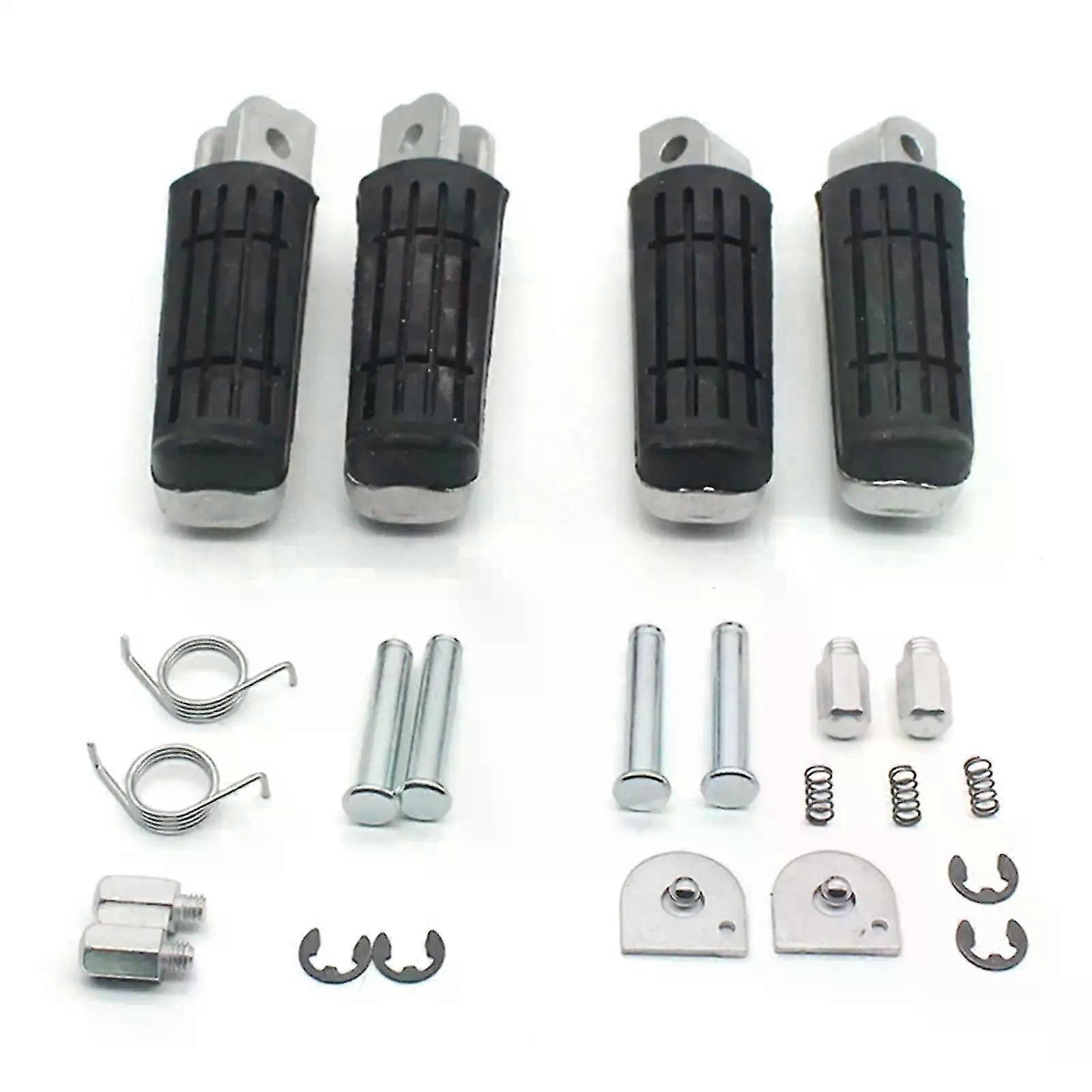Durable Motorcycle Footrest Foot Pegs Front Rear Suitable for Yamaha YZF1000 R1 FZ6R FZ6 FJR1300 Wear-resistant and Anti-corrosion