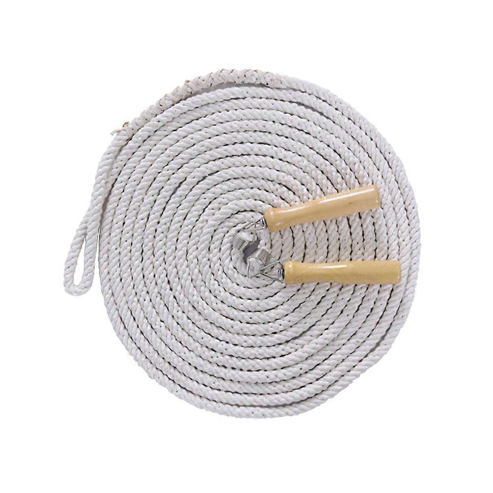 Cotton Jump Rope for Adults Durable Fitness Training Equipment with Soft, Non Slip Handles for Sports and Exercise