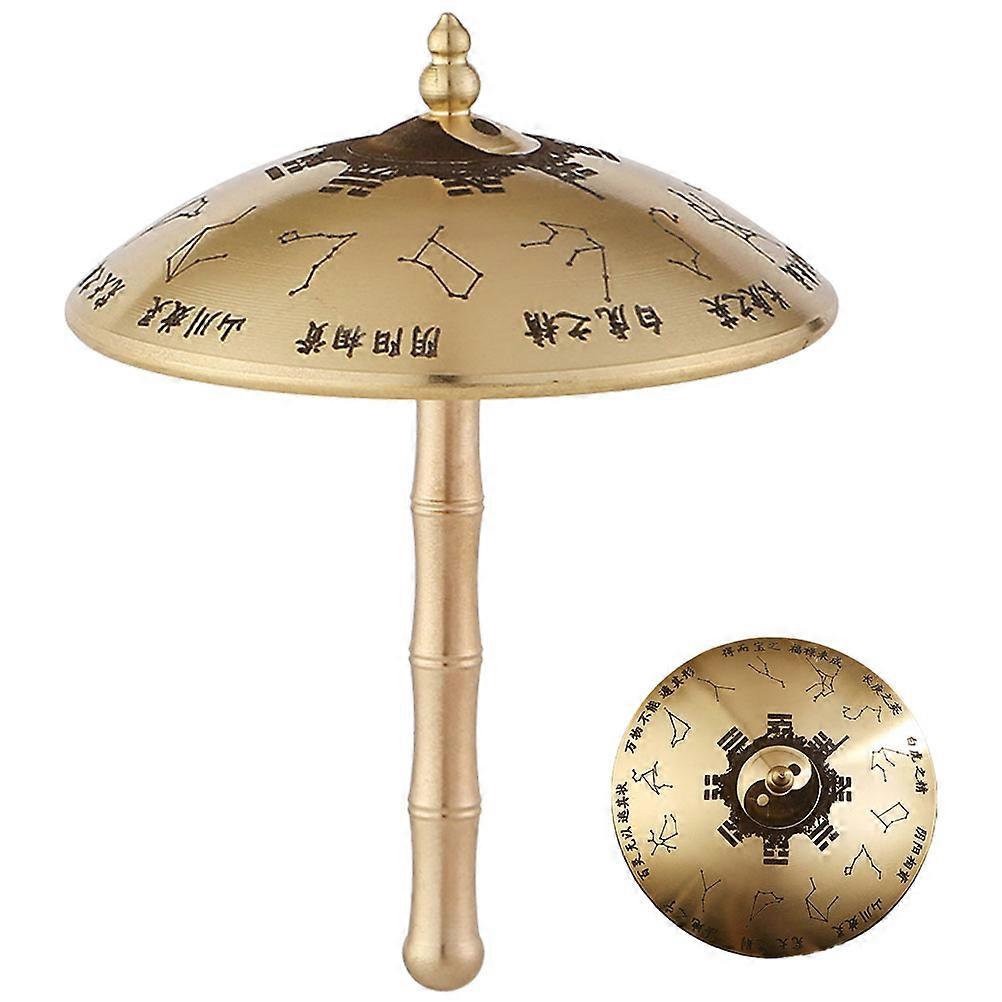 Rotating Windmill Handle Mini Umbrella Craft Decor with Brass Material