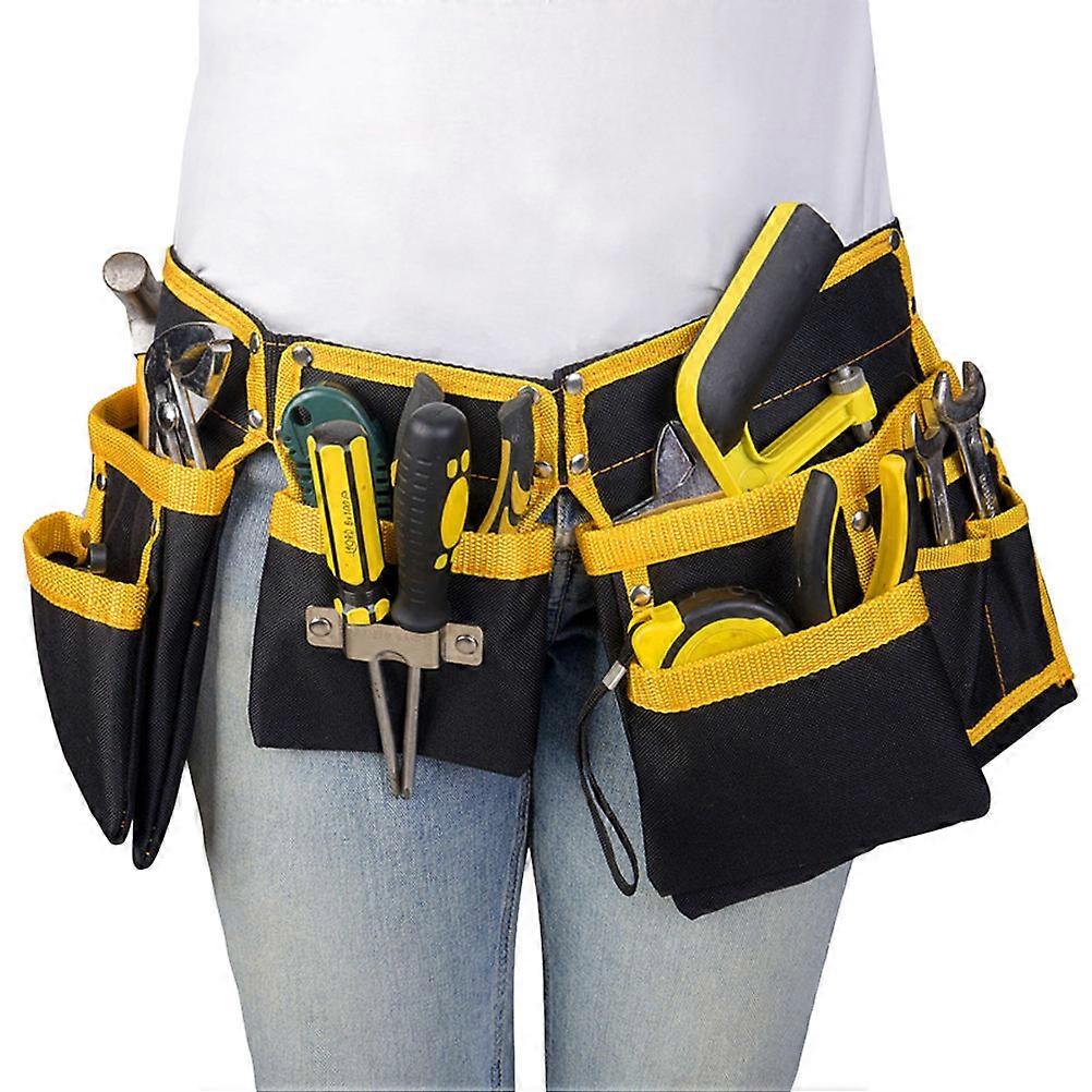 Thickened Oxford Cloth Electrician Tool Bag with Adjustable Belt – Multi Pocket Utility Pouch for Portable Tool Storage and Work Efficiency