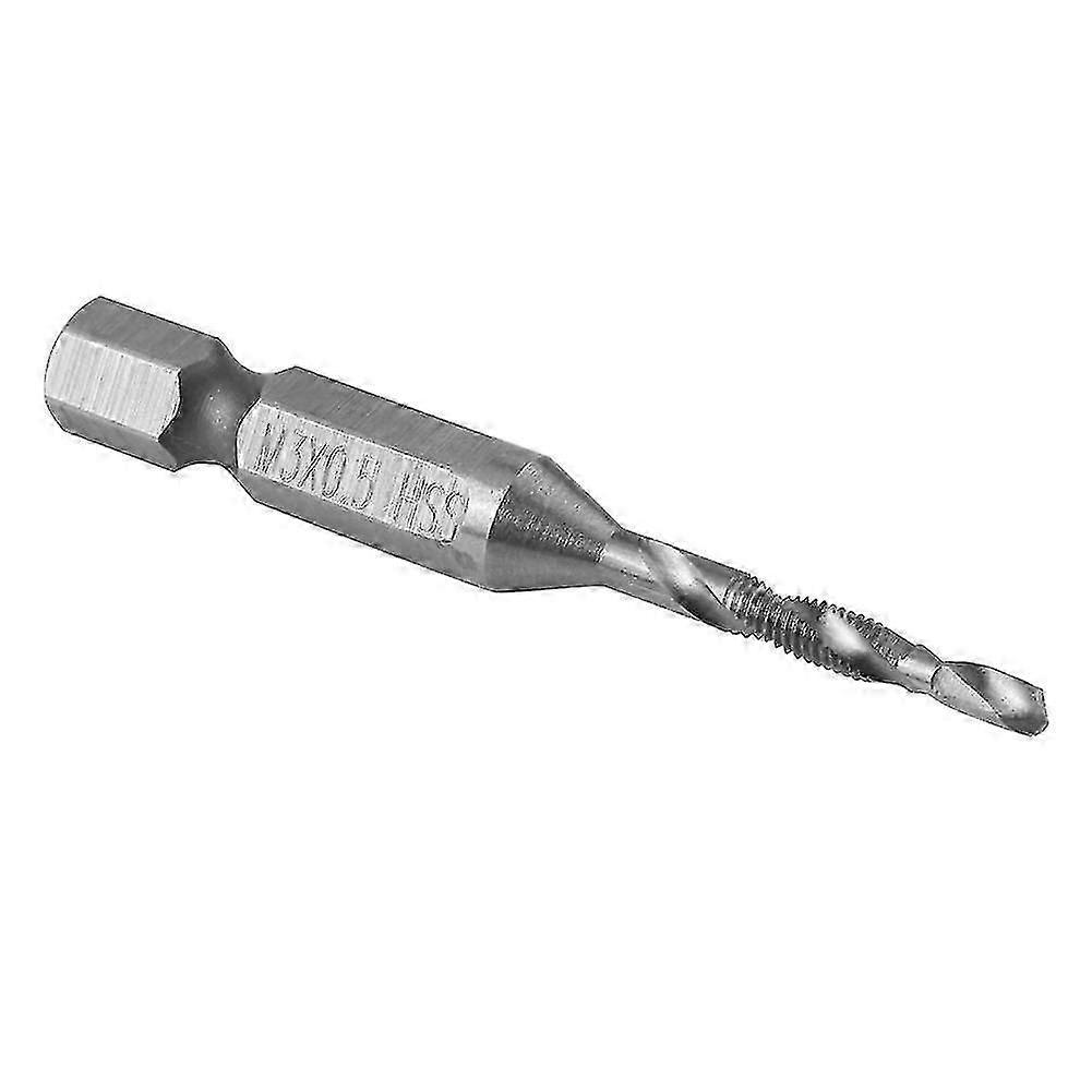 Hex Tap, M3 Hss Drill Bits For Metric Taps, Hex Shank Drill Bits, 1/4"