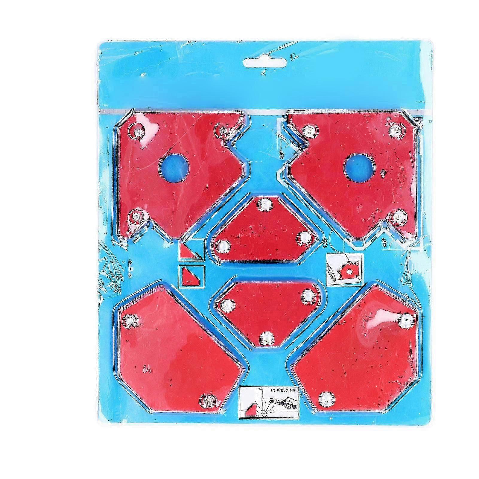 6Pcs Arrow Welding Magnet Magnetic Angle Corner Soldering Assembling Holder Metalworking Tools