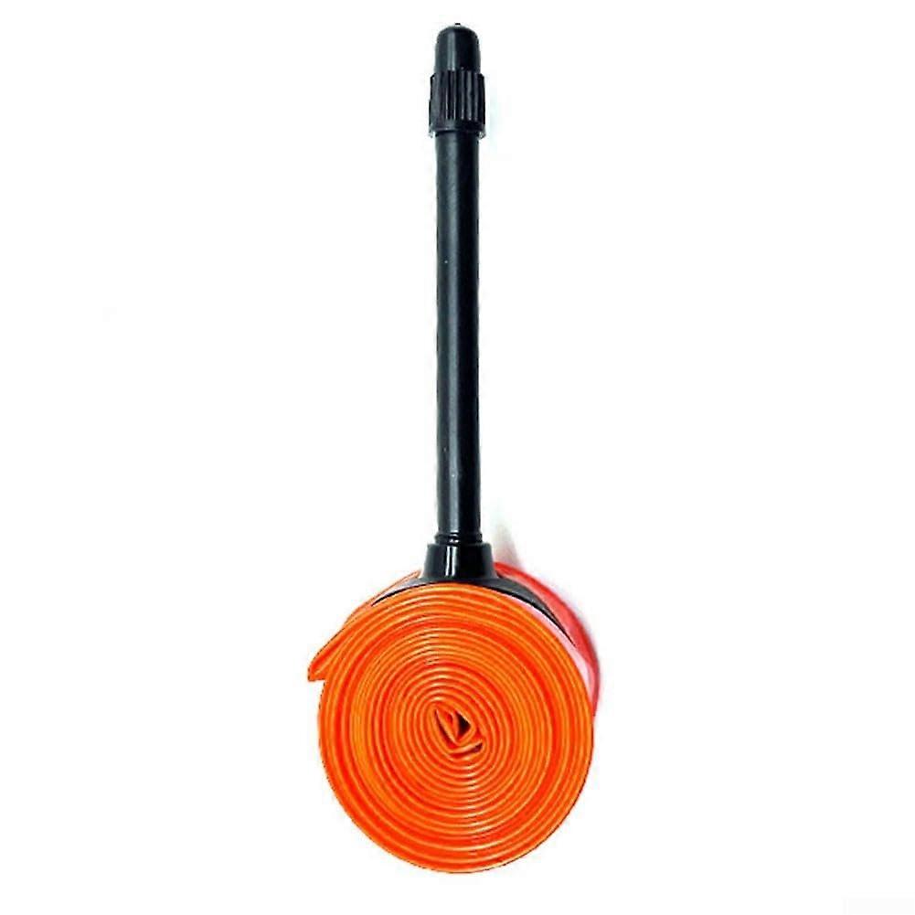 28G Ultralight 700C Bicycle Inner Tube - TPU Material, 65mm Valve, Orange, Compatible With 700X23C-32C