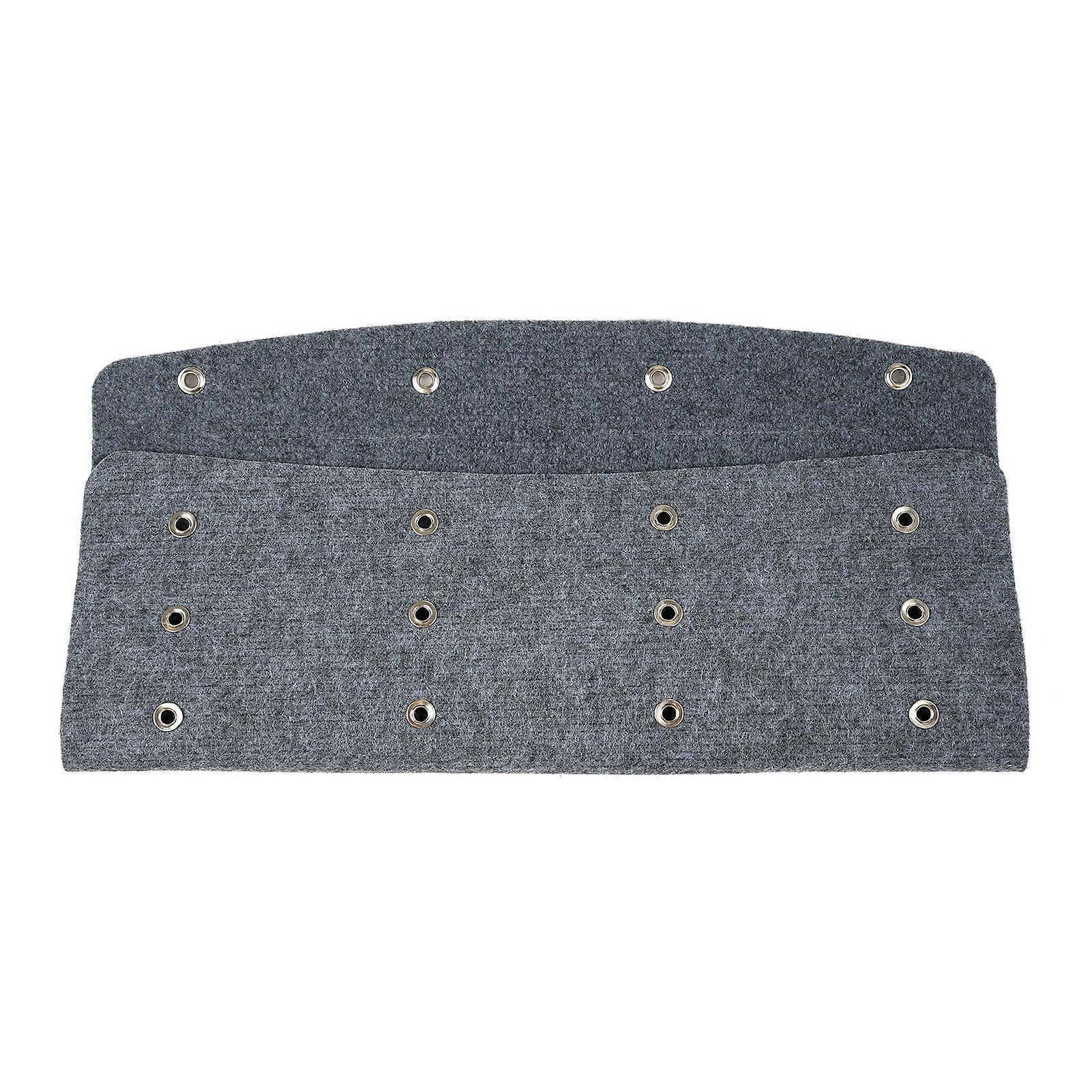 RV Step Covers, 3 Pack 20" Wide Camper Step Covers for Radius Steps for Radius Steps, Adjustable RV Step Rug Carpets Fit 8~11" Deep RV Stairs, Gray MK