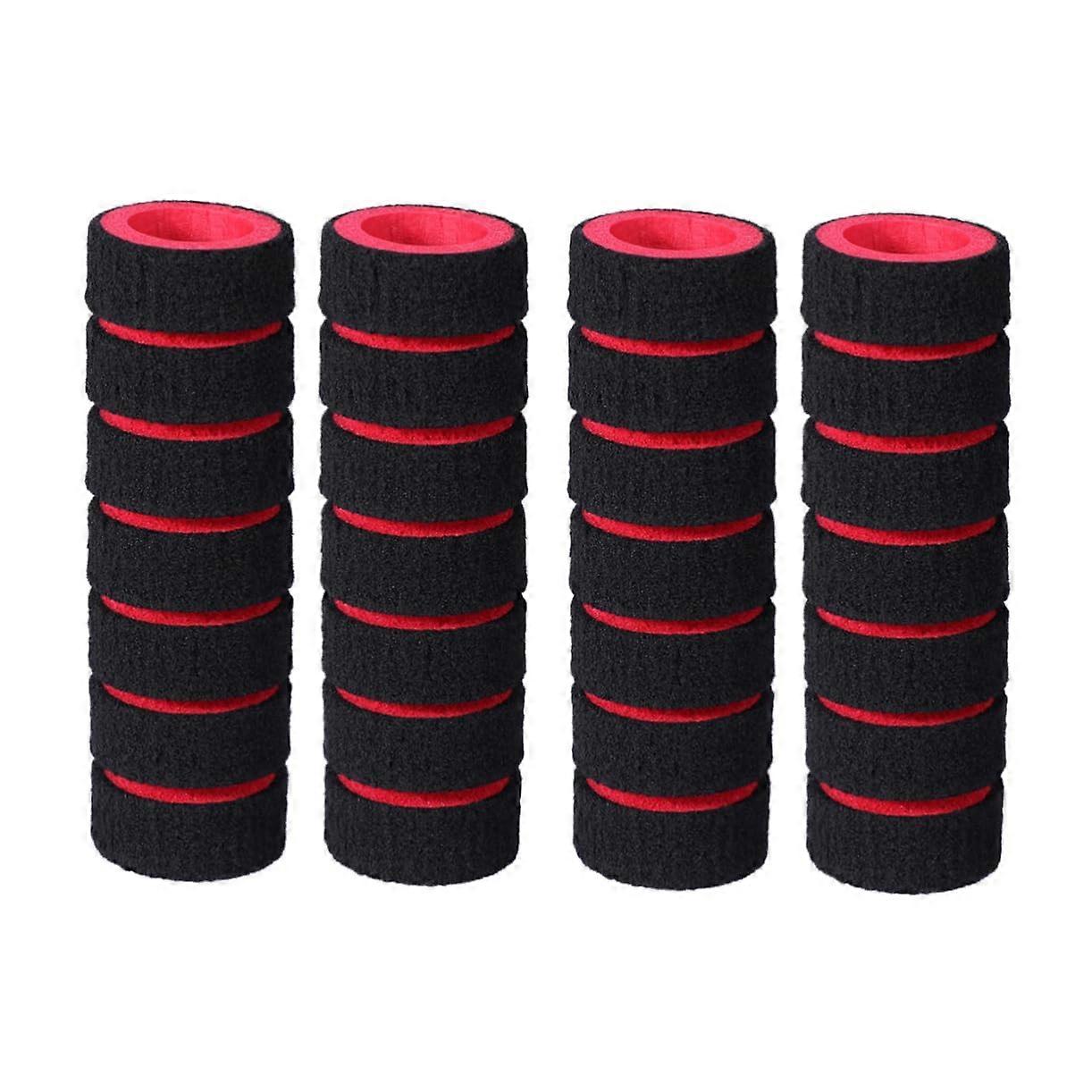 Bicycle Grip Covers Non-Slip Foam Grips Red for Mountain Bike Cruiser Easy Install Increased Friction Protection 2 Pairs