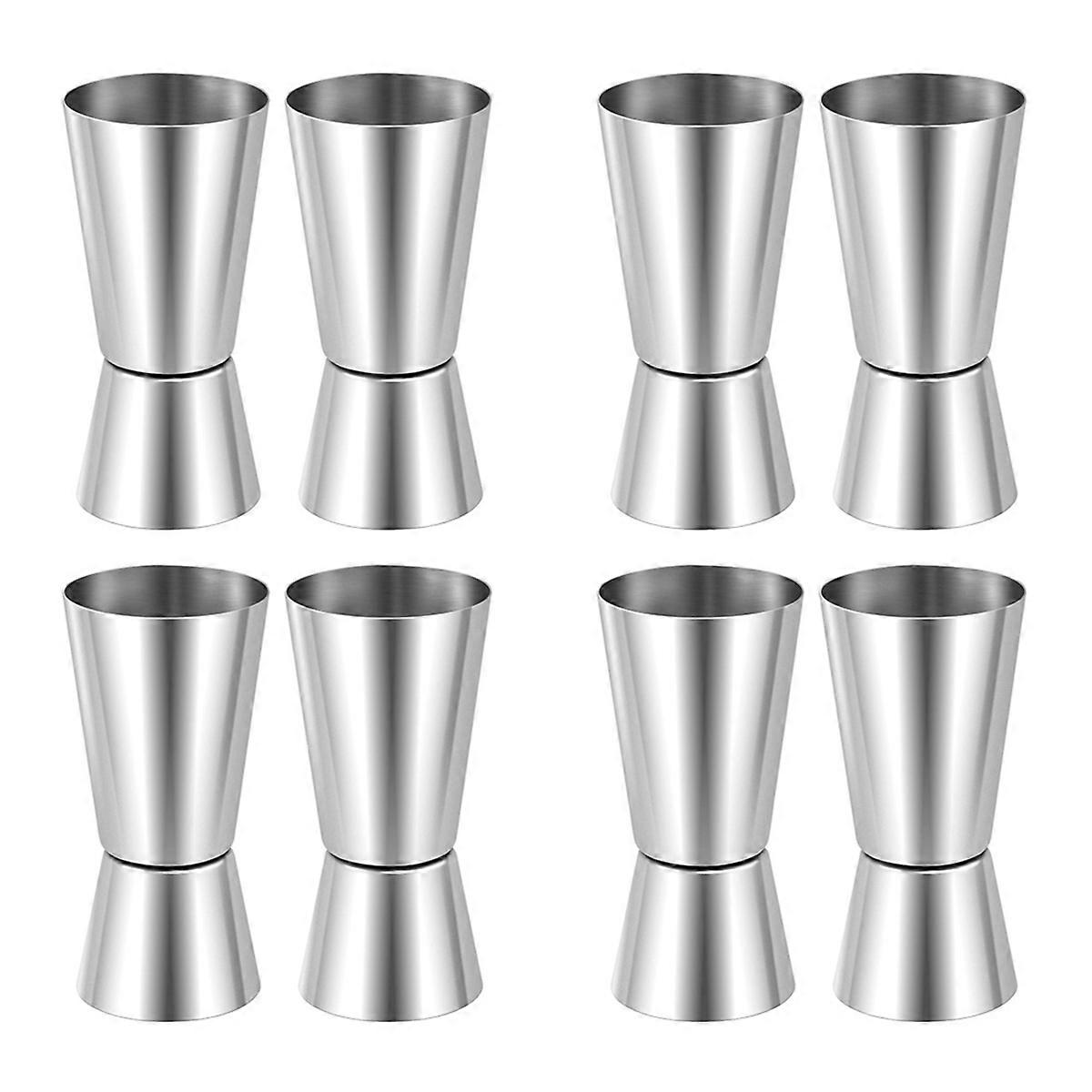 4X Spirit Measures 25Ml/50Ml, Shot Measure Drinks Jigger Craft Dual Drinks Measuring Cup for Party W