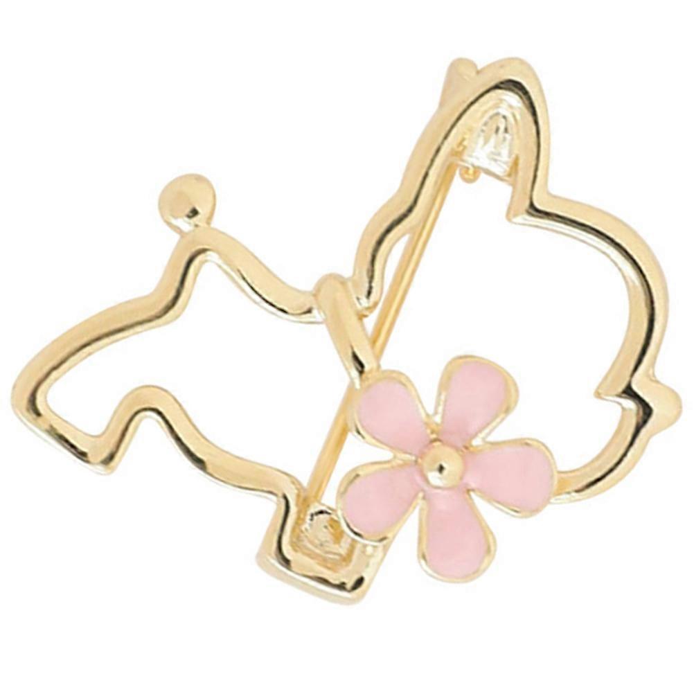 Creative Lapel Pin Cat Shape Alloy Brooch For Suit And Shawl Golden 2.8X2.5CM Clothes Decoration 1Pack