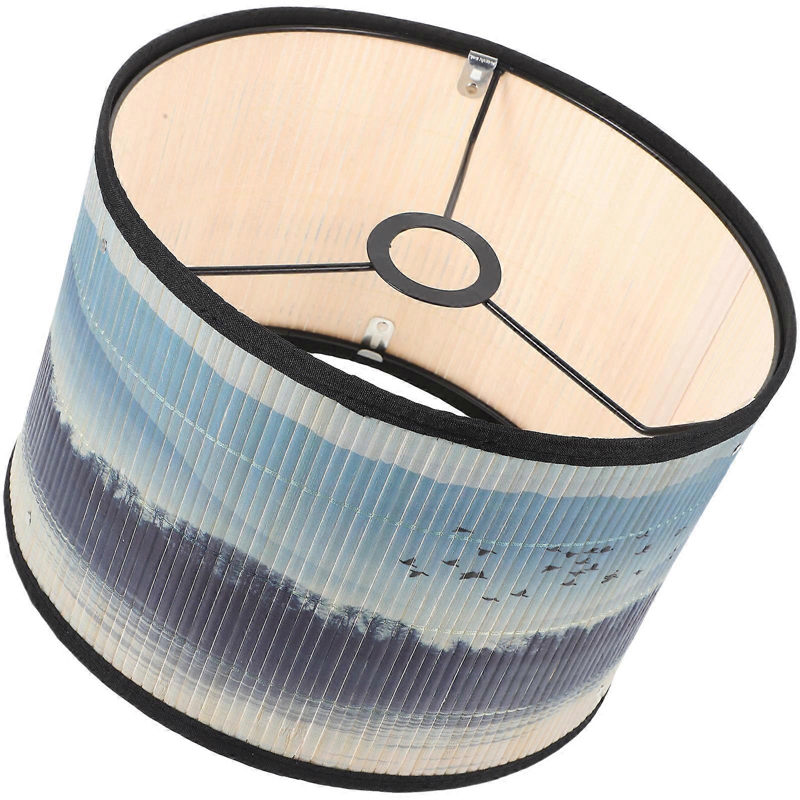 Ceiling Lampshade Bedroom Bamboo Lampshade Cover For Ceiling Lamp Multi 30.00X30.00X20.00CM Light Diffusion 1Pack