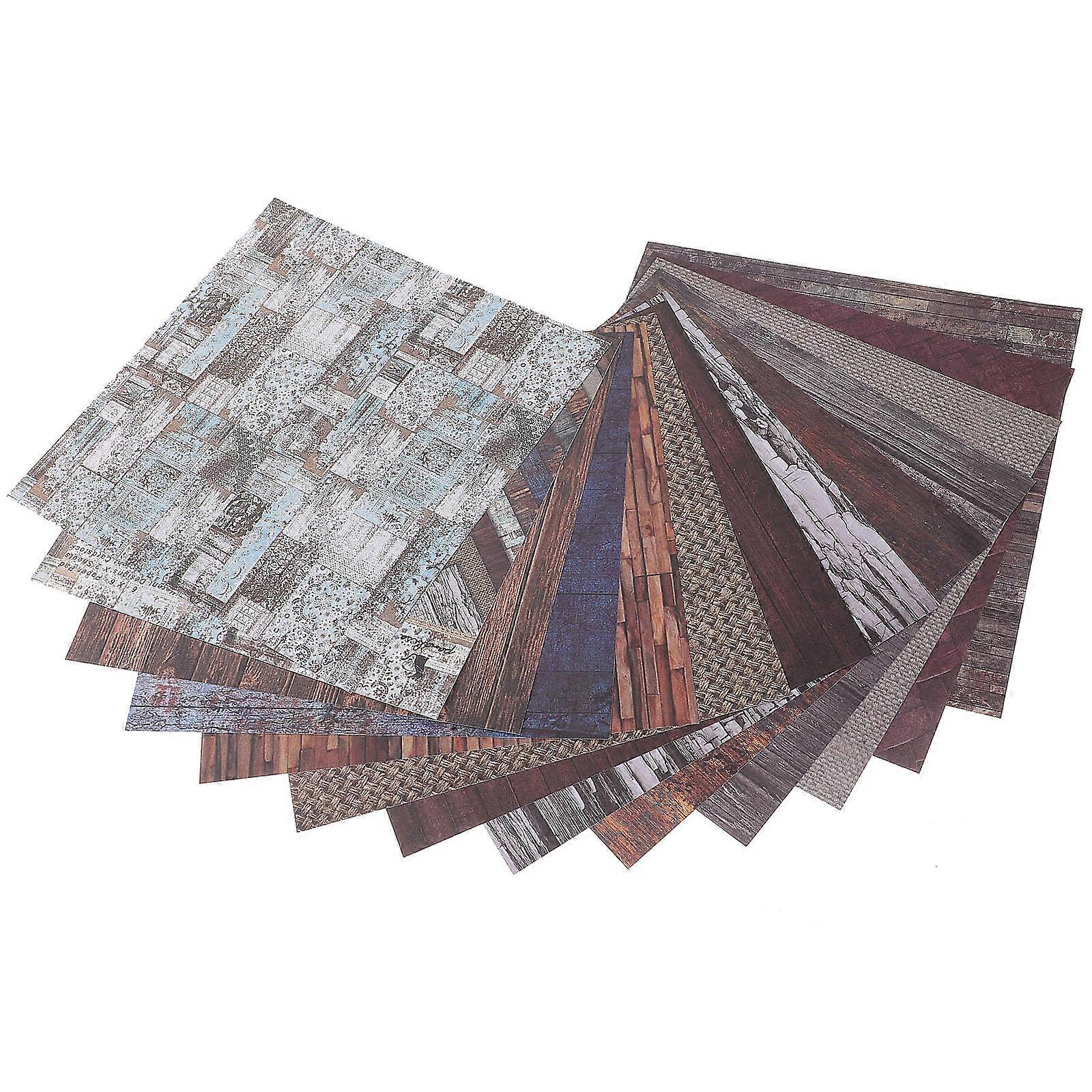 Diary Material Paper Diy Crafts Papers For Photo Carriers Assorted Color 15.2X15.2Cm present Wrapping 24 Sheets