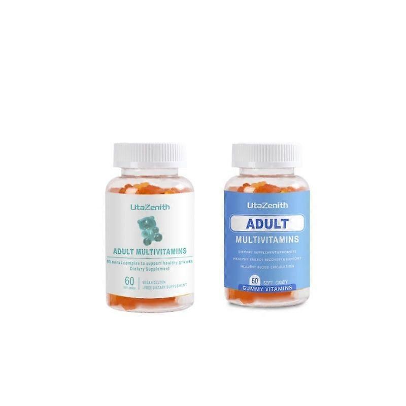 Multiple vitamin gummies, dietary supplements, containing vitamin B1, combination pack