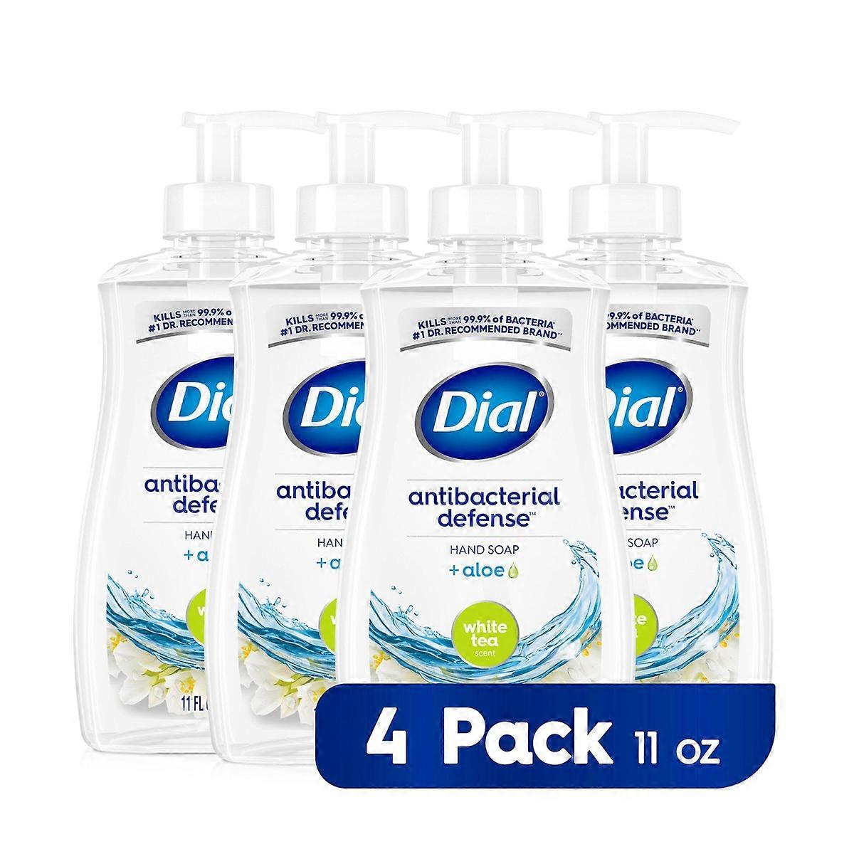 Dial Liquid Hand Soap White Tea - 11 Fl Oz/4pk