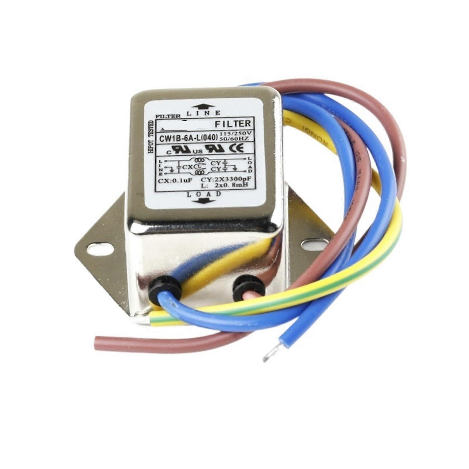 AC Filter 220V Linear Audio Power Cleaner Socket CW1B 6A with Cable, Interference Free Power Supply for Audio Equipment