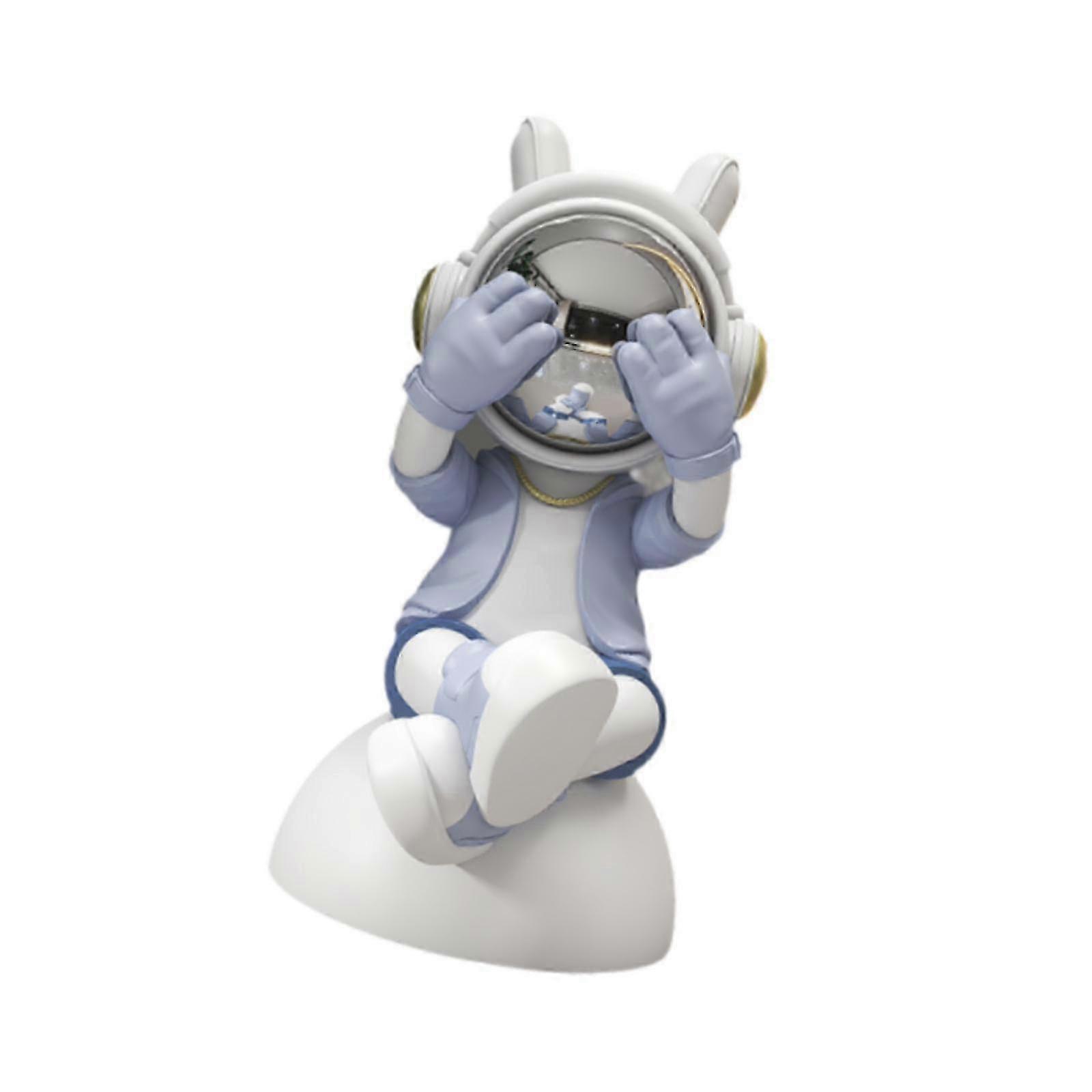 Astronaut Figurine Compact Desktop Decoration Suitable for Various Spaces such as Office, Living Room, and Fireplace