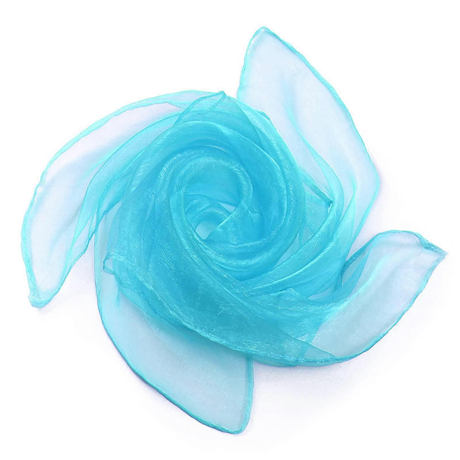 8-Piece Square Juggling Cloths Set, 60x60 cm Colorful Chiffon Dance Towels for Children’s Parties and Nursery Activities