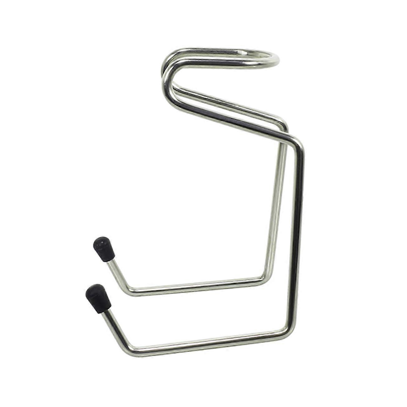 Brush Holder Stand for Moustache and Shaving Brushes, Rustproof Silver Organiser for Razor and Brush Storage