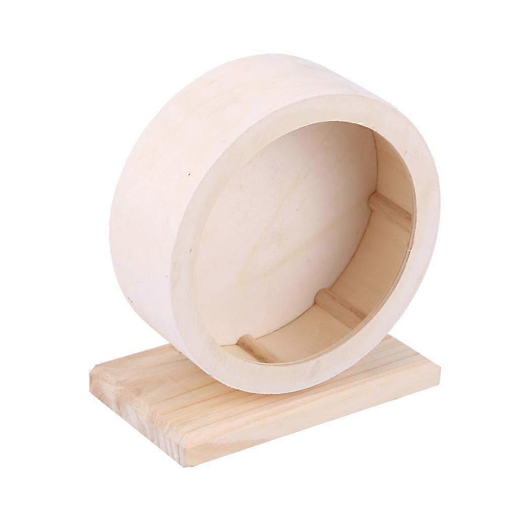 Hamster Wheel 25 cm Diameter Wooden Exercise Spinner for Small Pets, Funny Running Rest Nest Play Toy