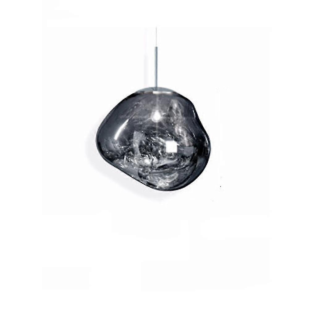 Irregular Glass Chandelier for Restaurant Cafe Living Room (Warm Light)