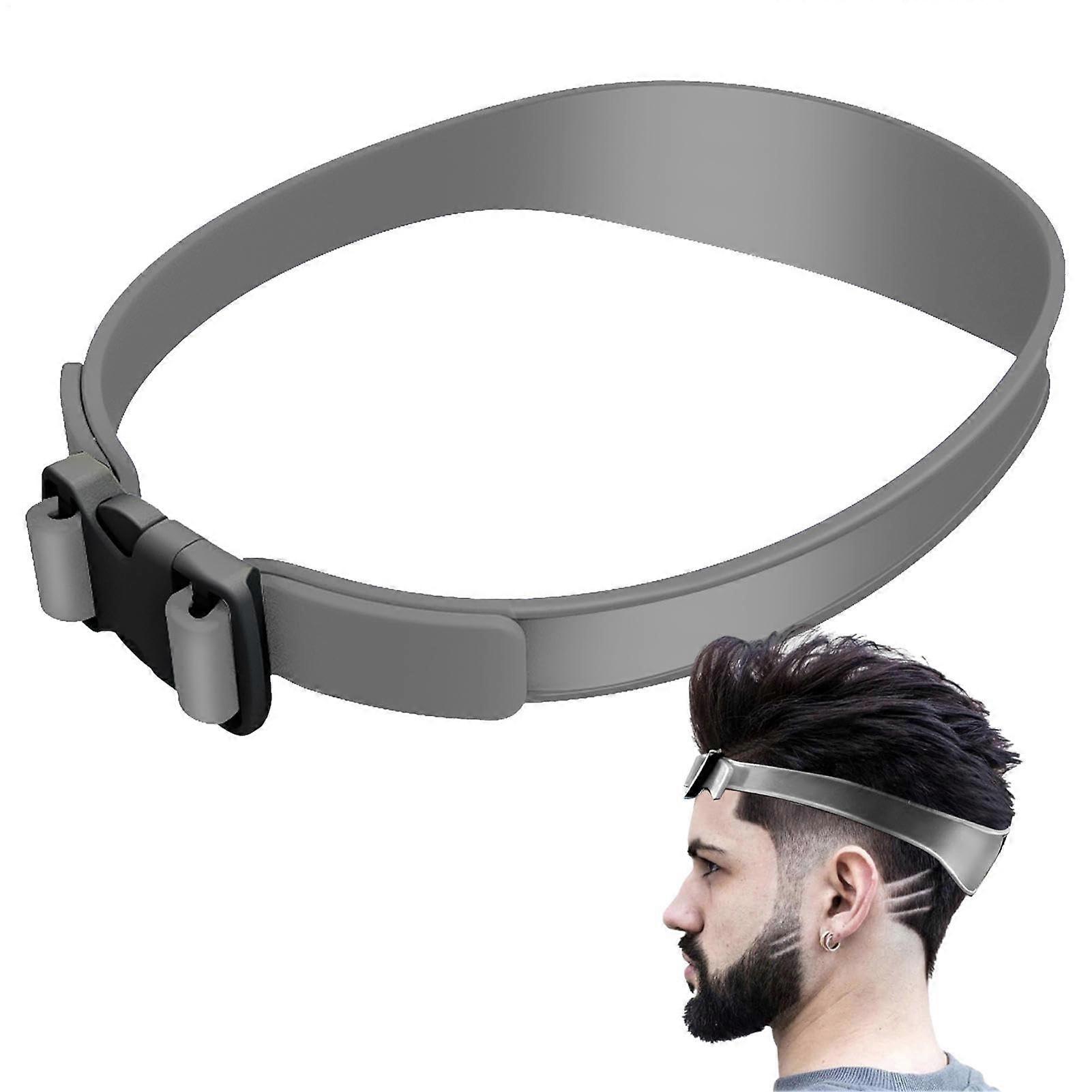 Cutting Shaving Template Precise Hair Trimming Guide Curved Haircut Band Grey