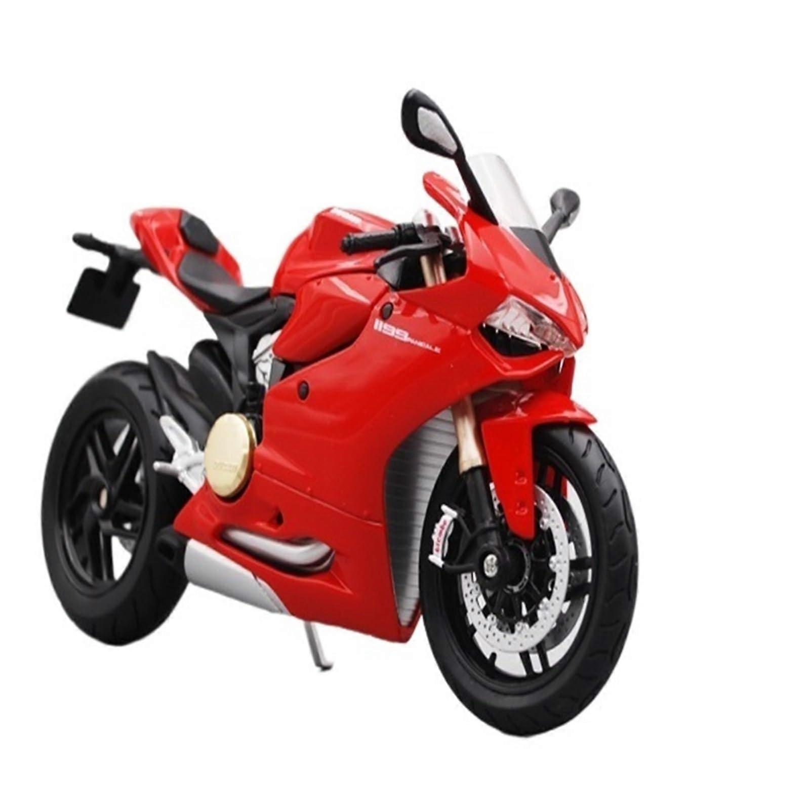 Miniature Motor Vehicle Models 1:12 Scale 1199 Die Cast Motorcycle Replica for Display and Collectors