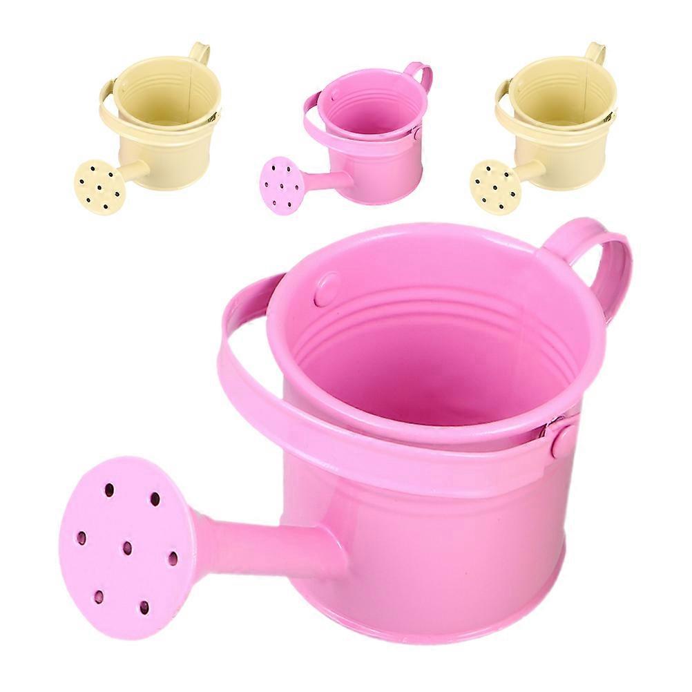 4PCS Metal Watering Can for Gardening Durable Iron Watering Pot to Enhance Family Fun and Parent Interaction