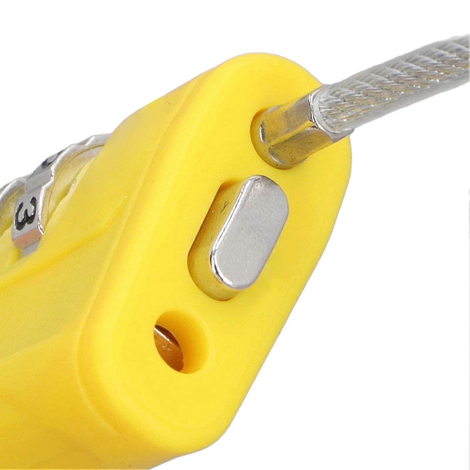 TSA Luggage Locks Resettable 3 Digit TSA Combination Padlock for Office Gym Locker Suitcase Yellow