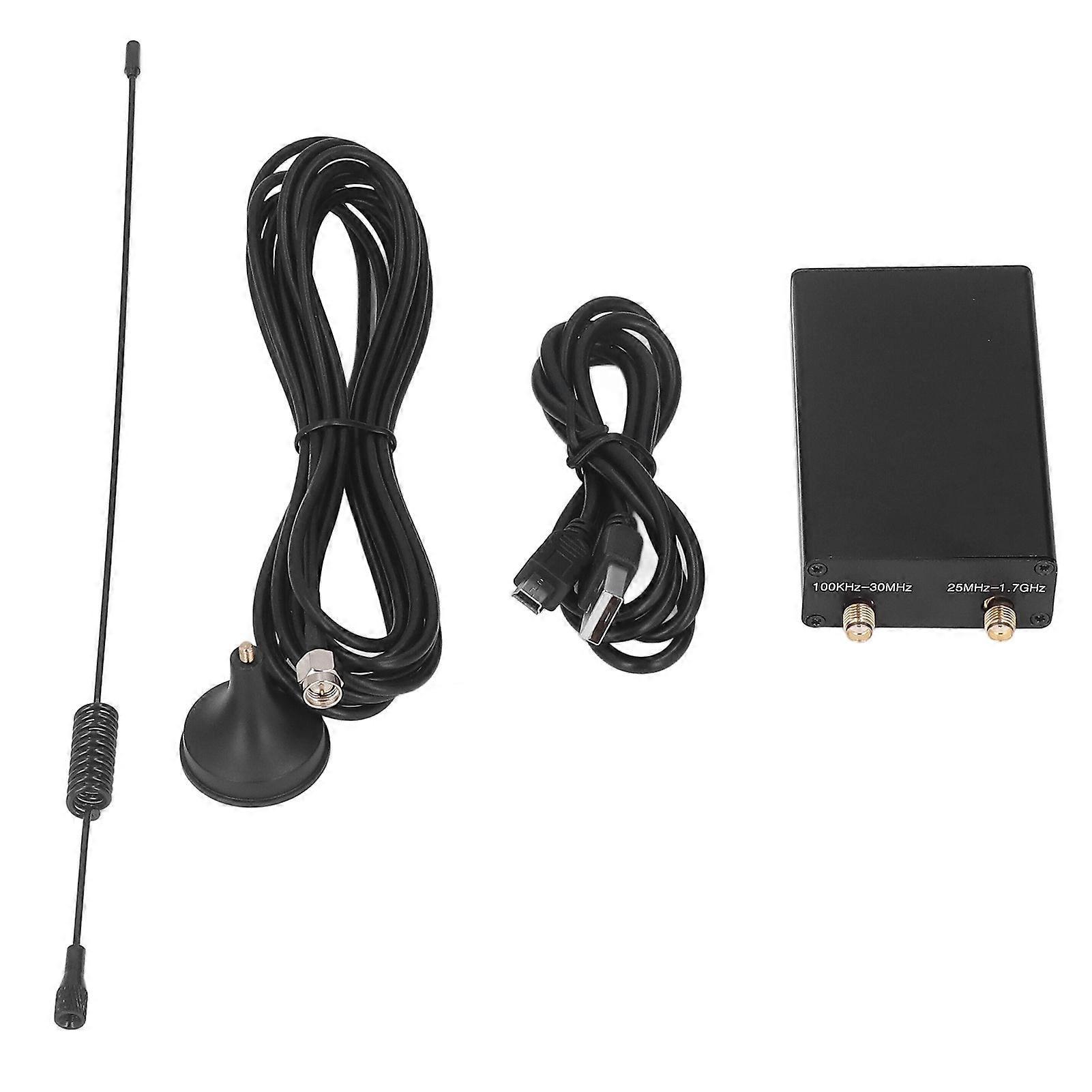 100KHz‑1.7GHz Full Band Radio Receiver AM FM CW DSB LSB USB Receiver Kit with Signal Antenna