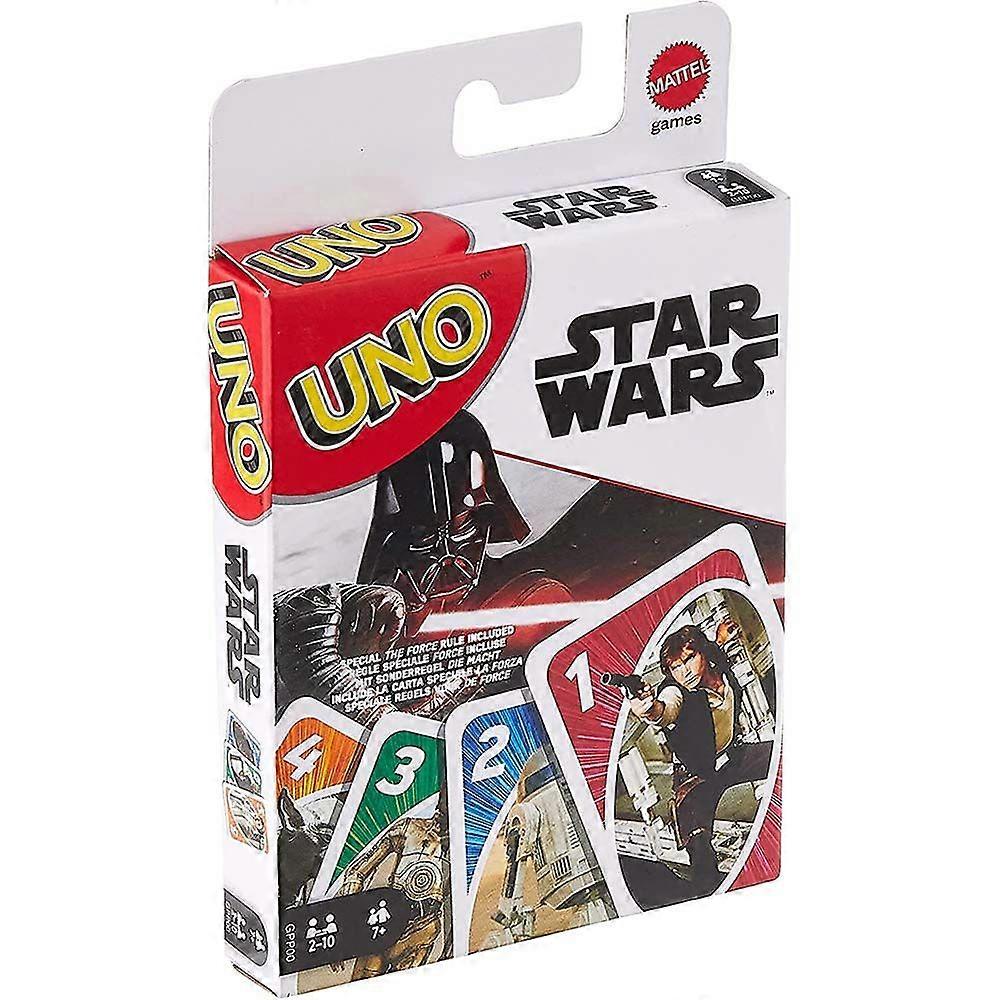 UNO Star Wars Matching Card Game Featuring 112 Cards with Unique Wild Card