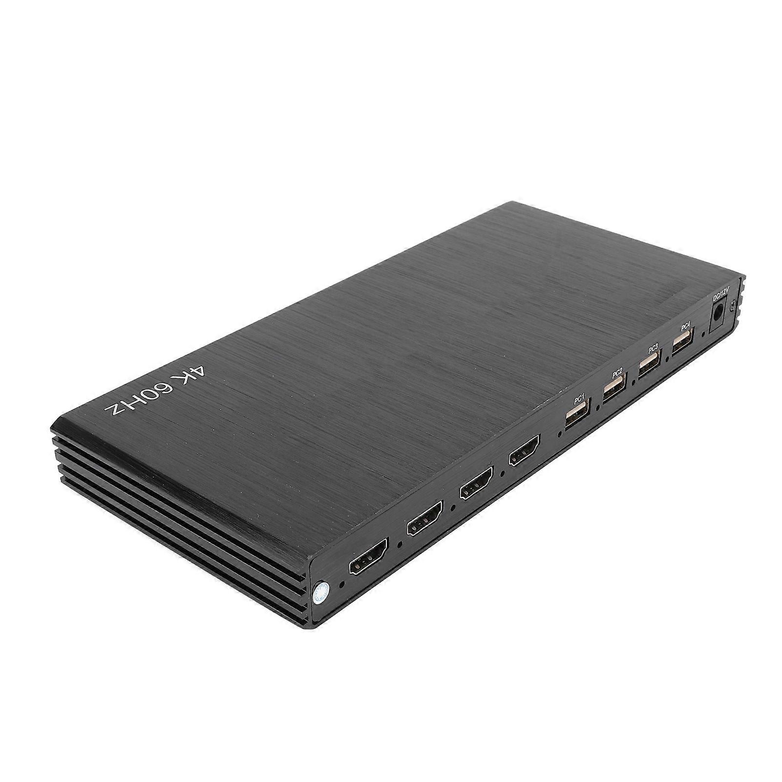 4x1 4K Multiviewer Switch 60Hz 8 Modes KVM Seamless UK Plug