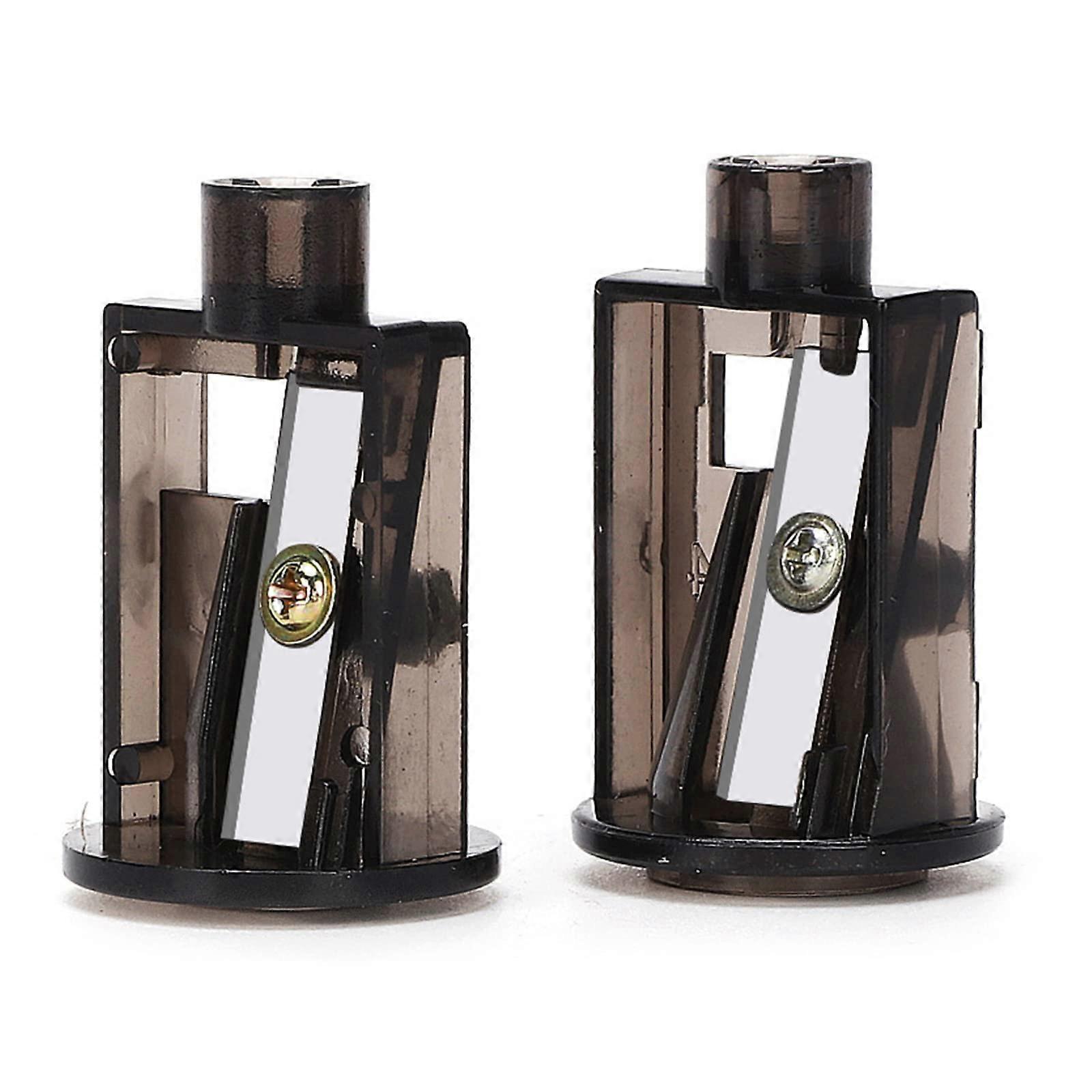 Electric Pencil Sharpener, Automatic Sharpener for School and Office, Plastic, 2 Pack, High Efficiency, Compact Design