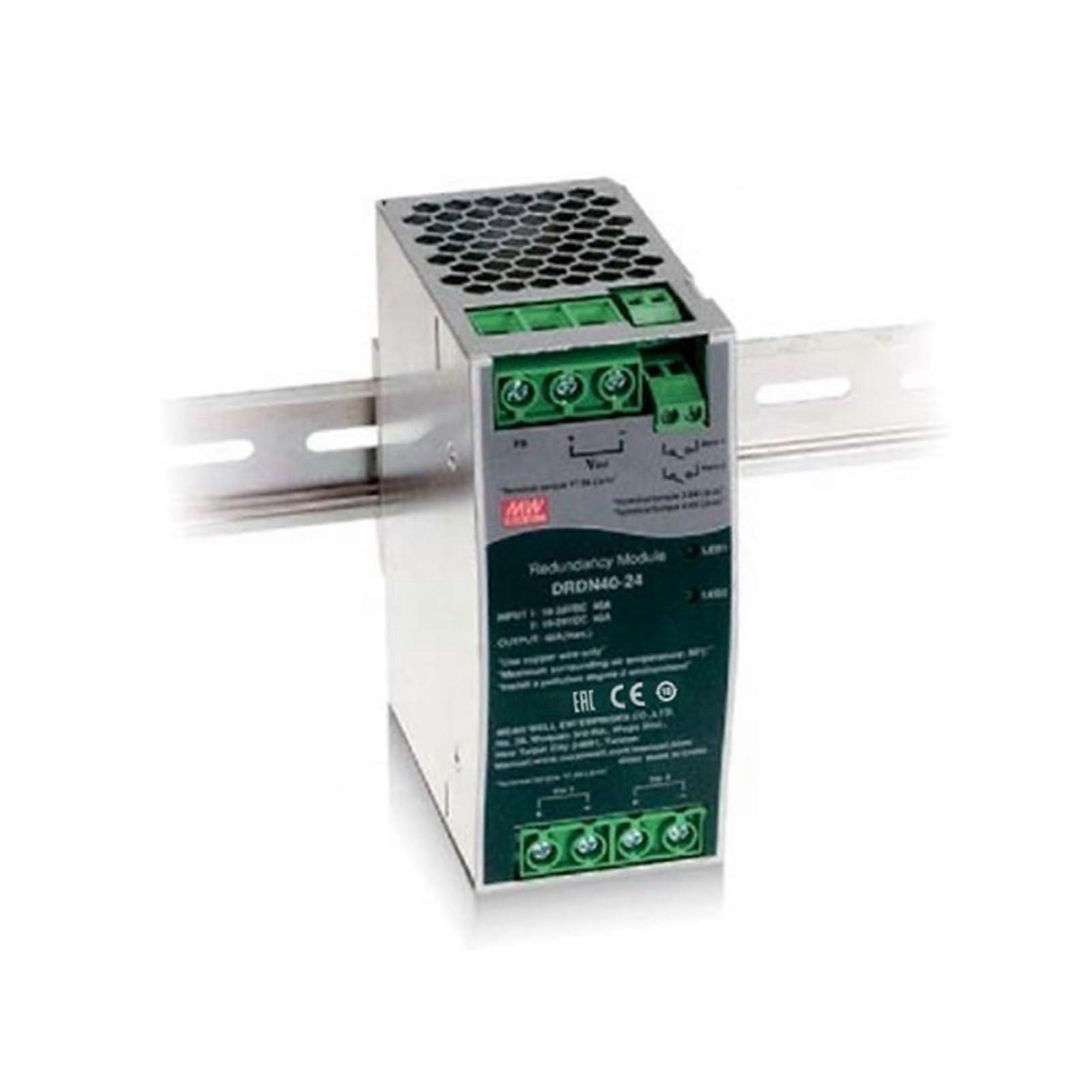 1PCS DRDN40 Series DC12V 24V 48V 40A Redundancy Module DIN Rail Power Supply for Redundant Operation of 24V Systems (DRDN4024)